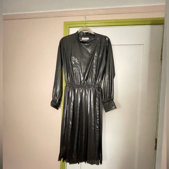 Isabel Marant Metallic Cocktail Dress - Picture 3 of 11